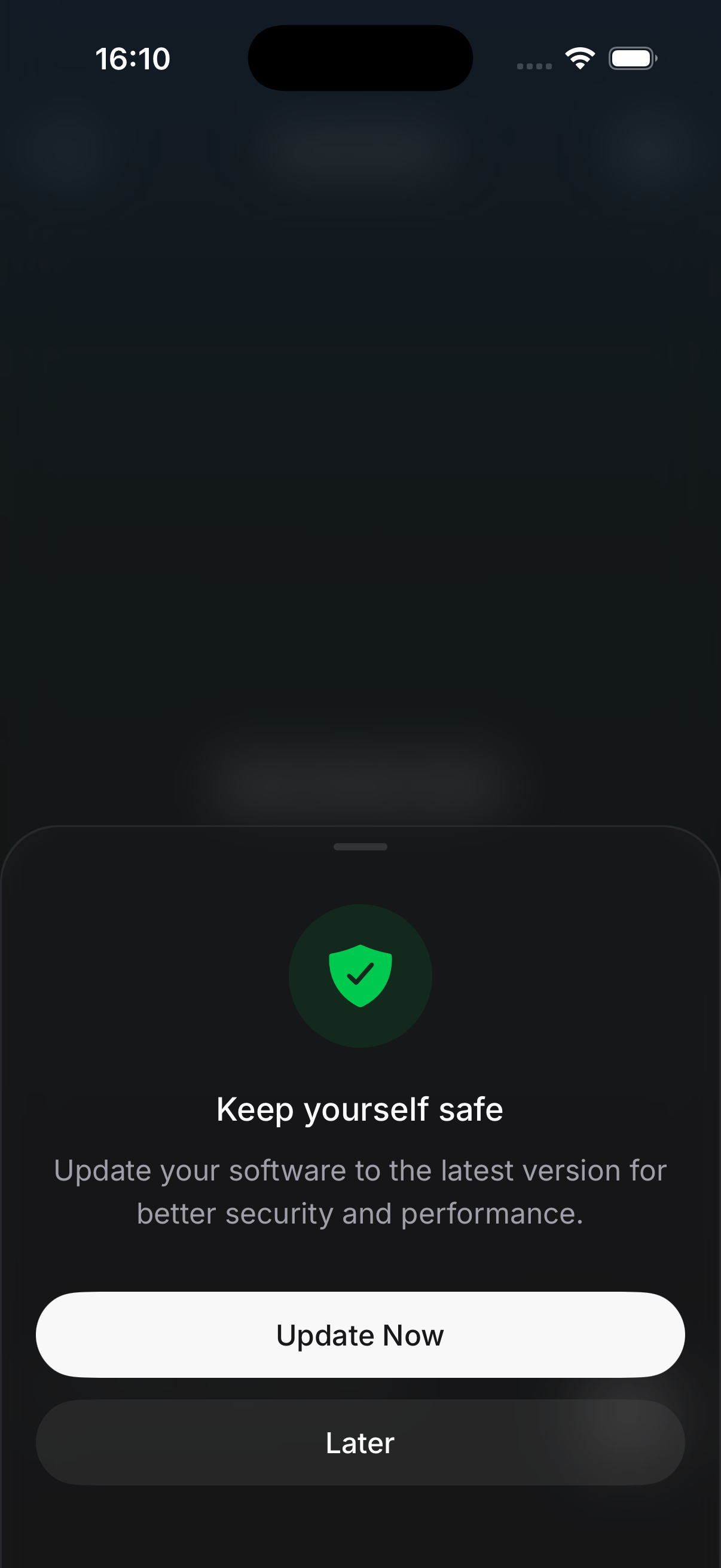 Glass theme preview