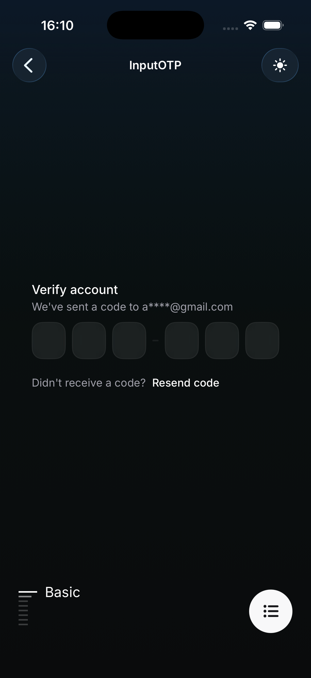 Glass theme preview