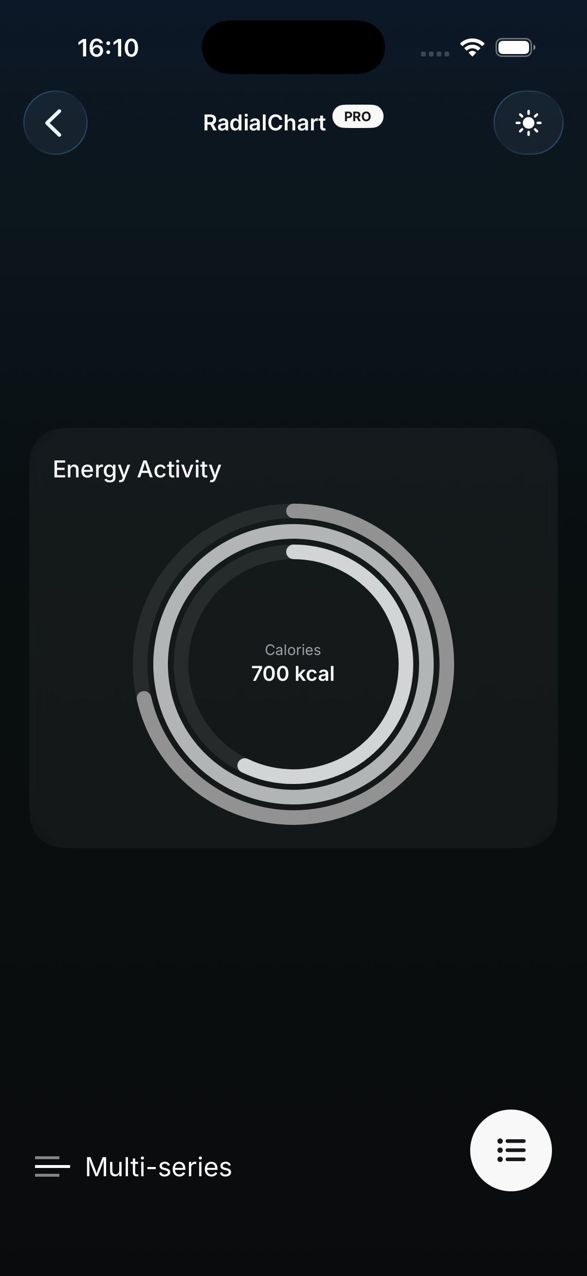Glass theme preview