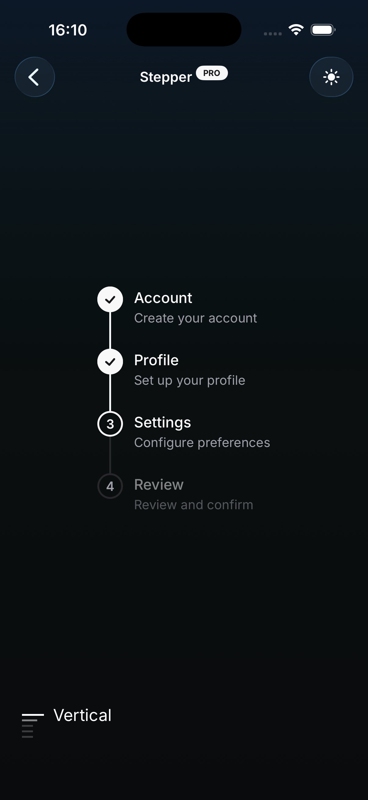 Glass theme preview