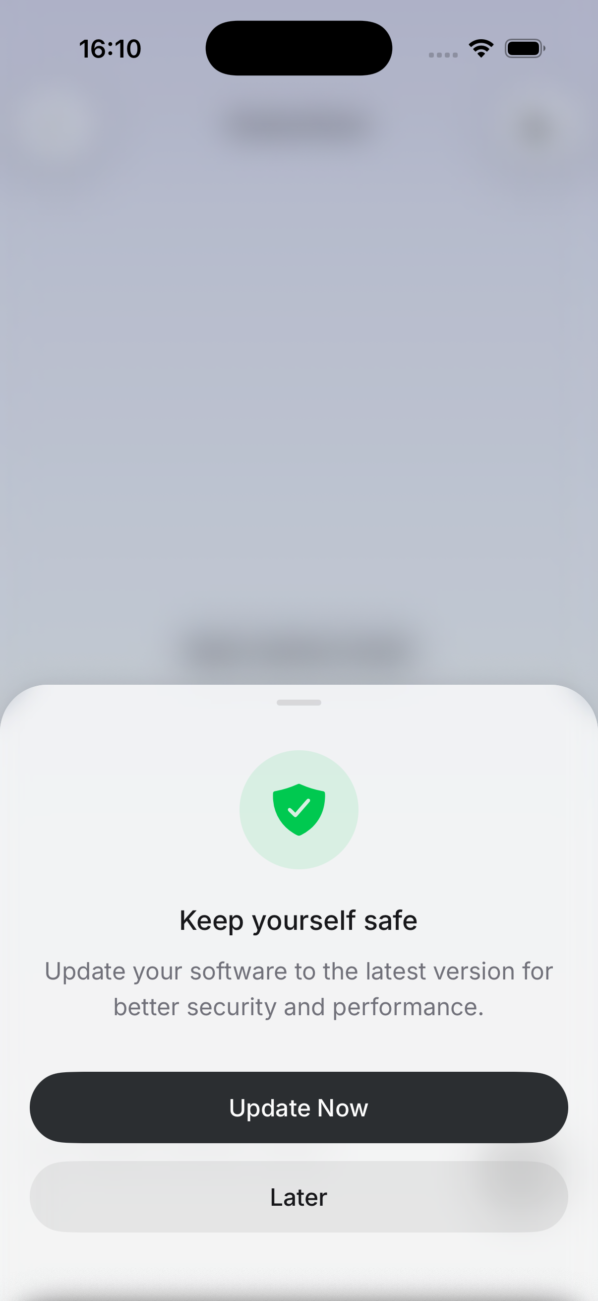 Glass theme preview