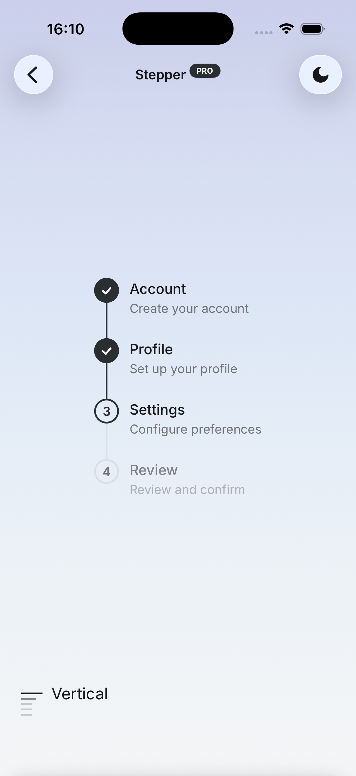 Glass theme preview