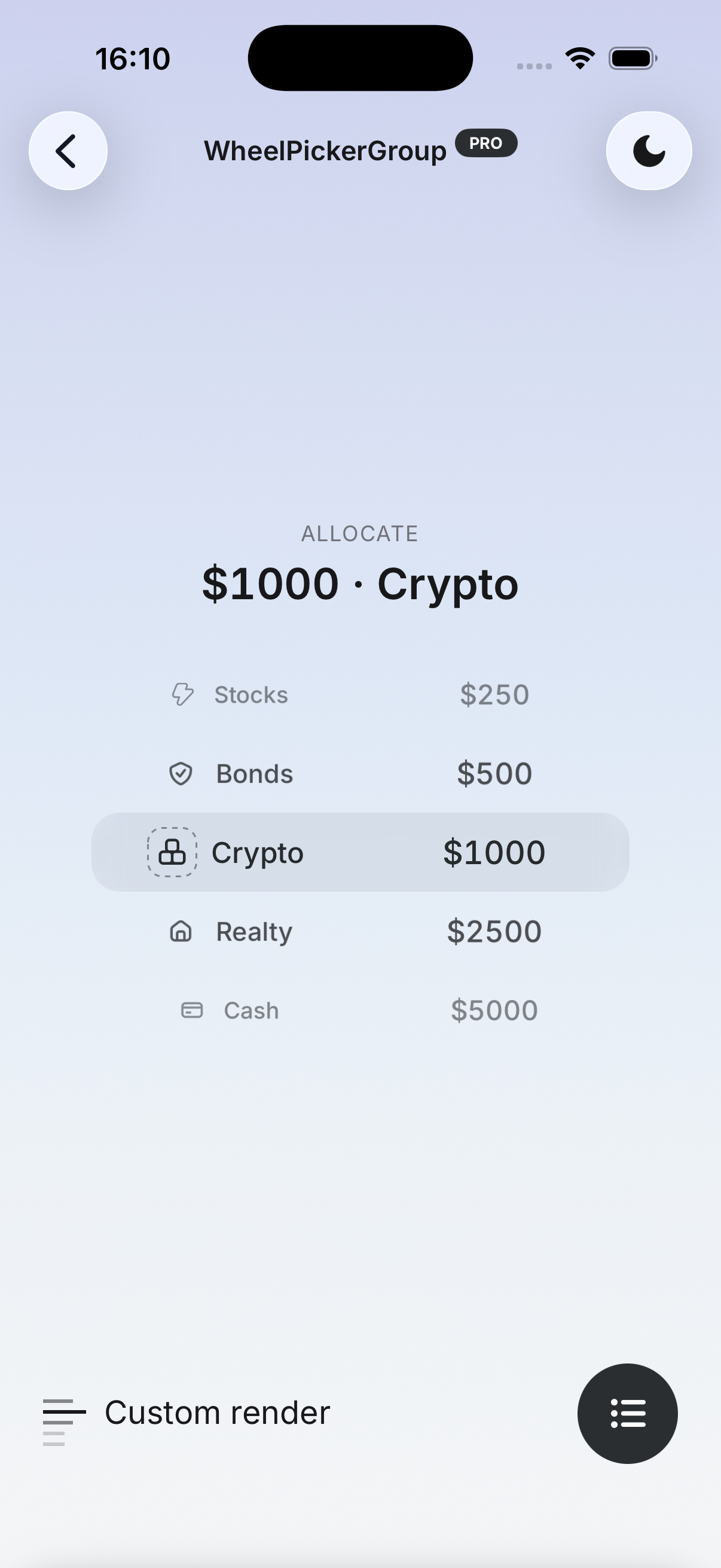 Glass theme preview