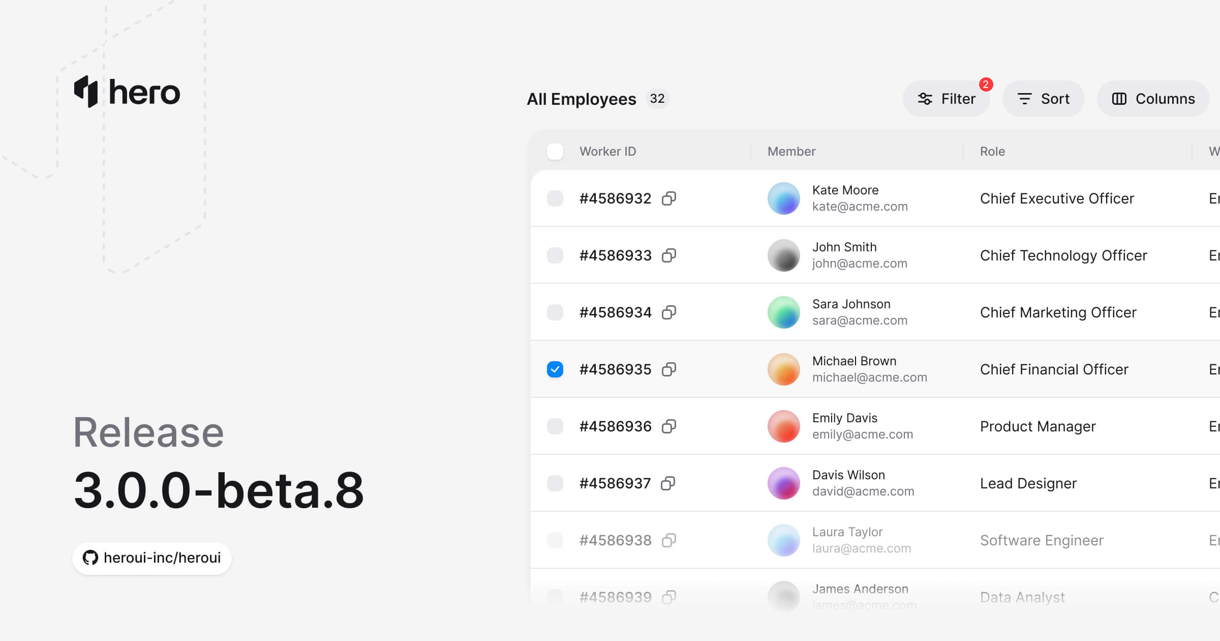 HeroUI v3 Beta 8
